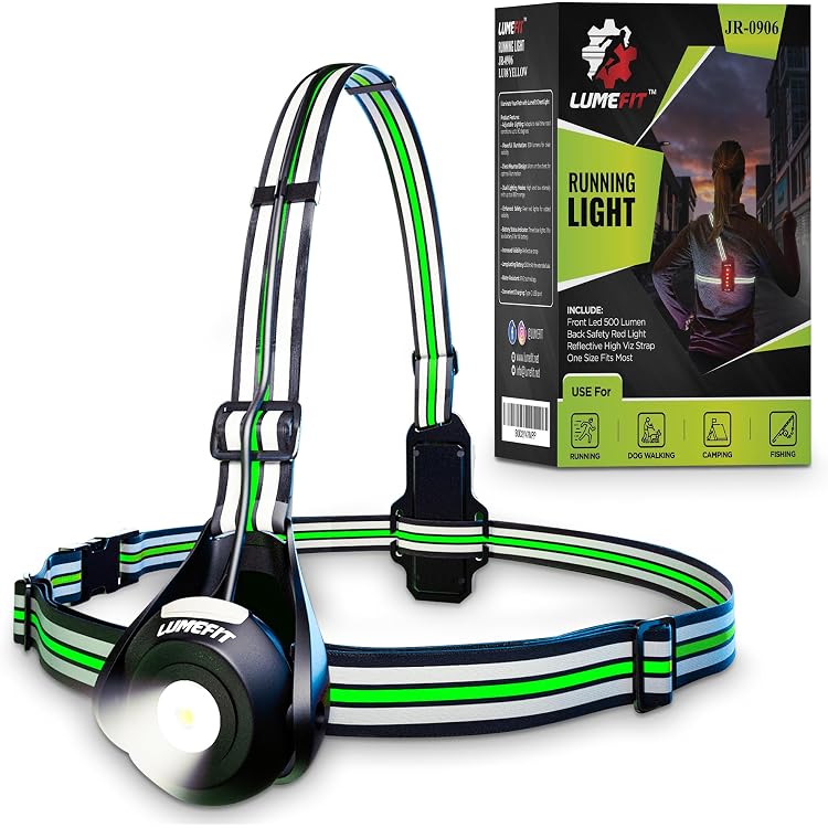 Zenoplige Lauflicht 500 Lumen | USB-rechargeable, Wasserdicht | Für Laufen, Radfahren, Camping