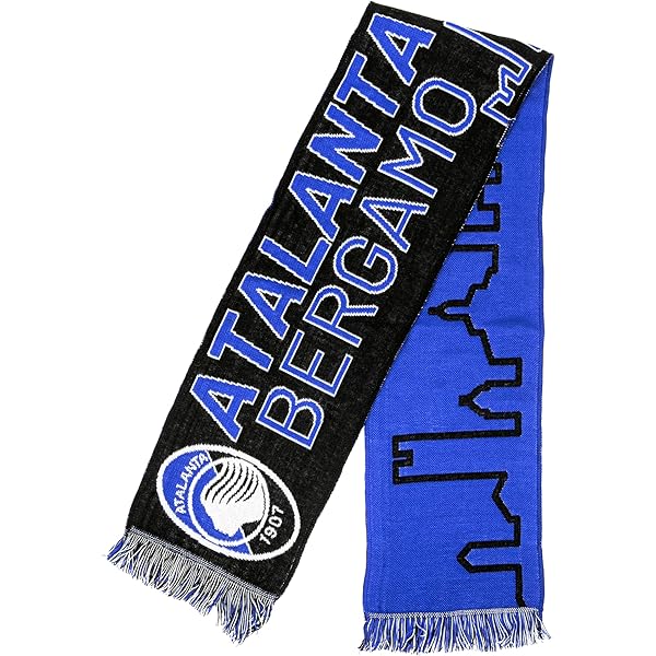 Sciarpa Atalanta Ufficiale - Neroblu, Jacquard, 100% Acrilico, Modello Mola Mia Dea - Foto 5