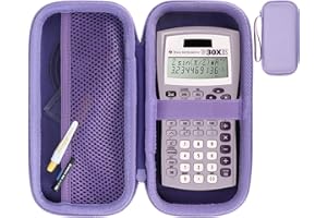 RIYADAone Dur Étui de Protection pour Texas Instruments TI-36X Pro/TI-30Xa / TI-30X Plus/TI-30XIIS / TI-30XS / TI-30X Pro Calculatrice Scientifique (La Couleur Violette)