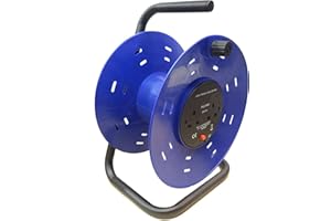 BURNTEC 2-Gang Plastic Empty Cable Reel Drum