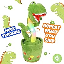 TUMAMA KIDS Sprechender Dinosaurier - Tanzt, Singt, Wiederholt Sprache, Mit Bluetooth