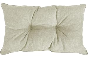 ‎POKAR POKAR Rückenkissen Stuhlkissen Rückenlehne für Stuhl Rattanmöbel Gartenmöbel Kissen Outdoor Rückenpolster Lounge Polster 50x40x10 cm, Beige