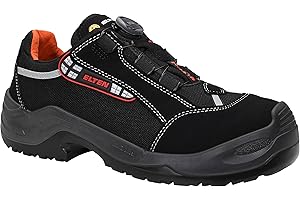ELTEN Uniseks Elten Buty ochronne Senex Boa Esd S3, męskie, sportowe, lekkie, czarne, plastikowy nosek, szybkie zapięcie BoaPółbuty ochronne "Senex Boa" ESD S3 rozmiar 42
