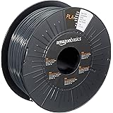 Amazon Basics PLA 3D Printer Filament, 1.75mm, Dark Gray, 1 kg Spool