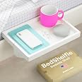 Étagère De Chevet à Clipser Pour Lit Superposé – Plateau 32x23,3 Cm, Blanc – Pour Téléphone, Livres, Verre