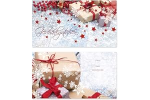 GESCHENKGUTSCHEINCOM BY POS-HAUER GESCHENKGUTSCHEINcom Gutscheine (50 Stk.). Gutscheinkarten für Weihnachten. Weihnachtsmotiv. X1298