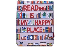 LParkin Copertina per gli amanti dei libri, copertina per libri in tessuto lavabile, copertina per libri con cerniera, misura M, 27,9 x 22,6 cm