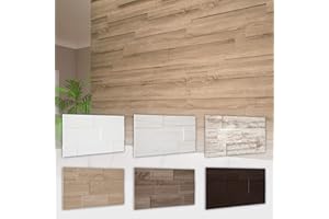 Revestimiento de pared HEXIM - Elegantes paneles 3D con 7 variantes de colocación, paneles de madera de MDF - (4,52m² roble vintage) paneles de pared de diseño paneles de madera salón