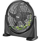 Venga! VG VT 3041 3-stufiger Bodenventilator mit 5 Flügeln, 50 cm, 90 W - Schwarz