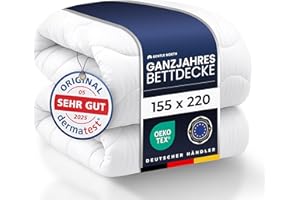 Gentle North Bettdecke 155x220 als Schlafdecke - Ganzjahresdecke für Allergiker geeignet - Weiche Steppdecke - Besonders Flauschig & waschbar bei 60°