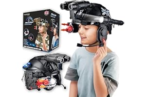 Tactipro Police kids toy soldier Army SWAT Helmet Commander Set. Includes Removable Accessories Torch, megaphone led scope, dart toy gun & 4X Binoculars, for hours of fun