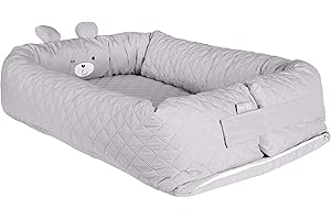 roba Babylounge 'roba style', mit Bärengesicht 'Sammy', grau, Wickelauflage