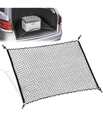 Filet De Coffre élastique 80x60 Cm - Filet De Transport Universel Pour Voiture, SUV, Break - Sécurise Les Charges
