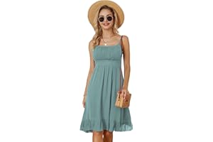 GRACE KARIN Femme Robe de Plage à Bretelles Robe élégante de Vacances