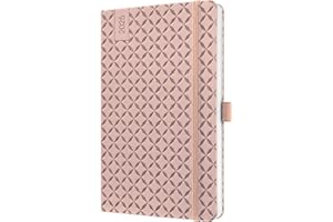 ‎SIGEL SIGEL J5131 Wochenkalender Jolie 2025, ca. A5, rose, Hardcover, Gummiband, Stiftschlaufe, Einstecktasche, 174 Seiten, vegan, aus nachhaltigem Papier, Terminplaner