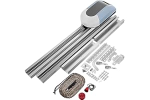 BuoQua Motor Puerta Corredera 200 W 1000 N Motor para Puerta Garaje Basculante con Velocidad de 120 mm/s Motor para Puerta Automática con Control Remoto de Doble Vía de Distancia 25~35 m