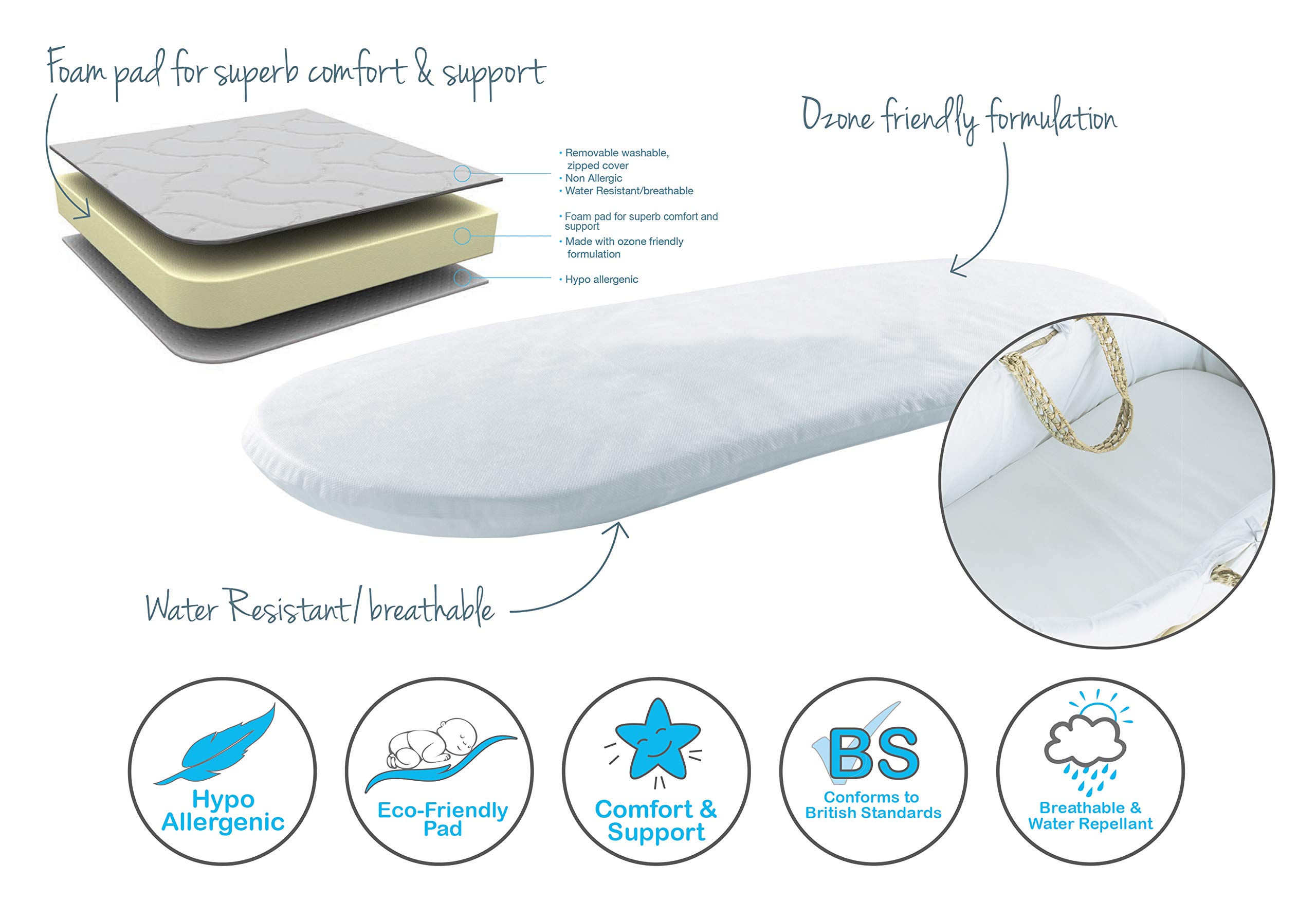 elegant baby moses basket