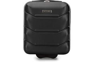 WITTCHEN Kolekcja Travel Walizka Bagaż podręczny Walizka kabinowa Mała walizka ABS Teleskopowa rączka 2 kółka Dodatkowy uchwyt Rozmiar S Czarna