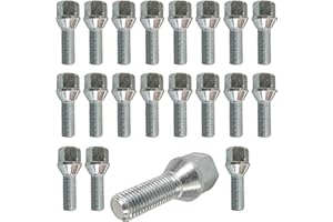 TRACER 20 Radschrauben Radbolzen Kegelbund silber M12x1,5 37mm