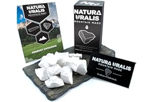 ‎NATURA URALIS Natura Uralis Premium Belgorod Kreidestücke | Weiße Kreidestücke – Erstaunlicher Crunch, Erdig, Samtig und Fest, ASMR-Aufsehen, Natürliches Calciumcarbonat (Klein-Pack (200g))