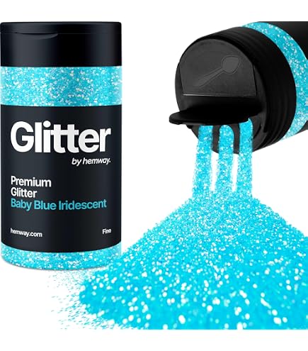 Hemway Olografico D'Argento Porporina Ultrafine 130g/4.6oz Polvere Metallica Resina Artigianale Glitter Flake Paillettes per Bicchieri Epossidici, Capelli Viso Corpo Occhi Nail Art Festival