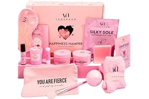VOGUENOW Pamper Gifts For Women (Pack of 20) - Premium Self Care Spa Kit With Bath, Sleep, Skin Care Sets & Selfcare Items For Women - Ultimate Pampering Set - Birthday Gifts - Spa Gift Baskets