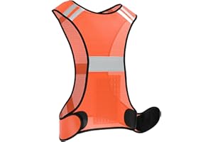 EAZY CASE Gilet de sécurité réfléchissant - Gilet de sécurité flexible réglable - Gilet de sécurité avec réflecteurs - Respirant - Gilet réfléchissant idéal pour augmenter la visibilité sur la route -