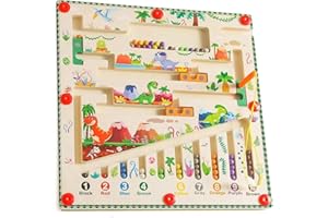 Mailfull Labyrinthe Magnetique Jeu Magnetique Enfant Jeux Montessori Educatif Enfant Apprendre Les Couleurs et Jouet Educatif de Motricité Fine Jeux Enfant 3 4 5 6 Ans
