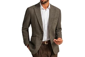 PJ PAUL JONES Sakko Herren Sportlich Regular Fit Wolle Tweed British Blazer Modern Anzugjacke für Männer