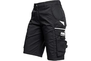 PUMA Workwear Precision X Arbeitsshorts - Kurze Arbeitshose Damen - Robustes, Flexibles Material - Cargohose mit vielen Taschen - Bequeme Passform - Ideal für Handwerk Heimwerk und Baugewerbe