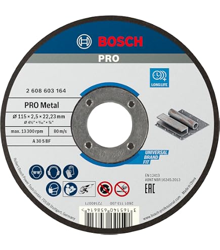 Disques à Tronçonner Acier Inox Lot De 10 - Ø115mm Épaisseur 1mm