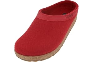 HAFLINGER Damen Pantoffel Hausschuh Grizzly Torben Wollfilz 713001