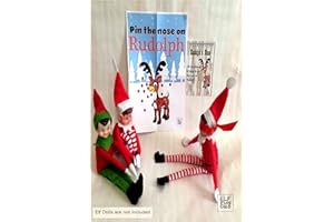 ELF FUN CLUB Elf Props Pin the Nose on Rudolph Elf Props Ideas Joke Christmas Decoration