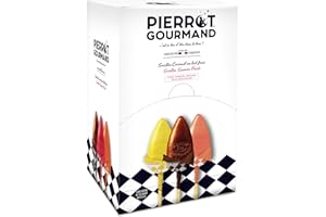 Sucettes Pierrot Gourmand caramel et fruits BTE DE 100