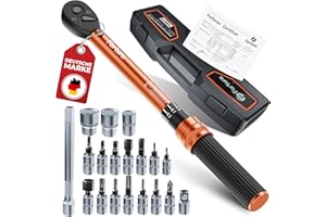 Fortura® Drehmomentschlüssel Fahrrad/Drehmomentschlüssel 1-25nm / Drehmomentschlüssel 1/4 / drehmomentschlüssel klein/fahrrad drehmomentschlüssel/drehmomentschlüssel set/drehmoment fahrrad