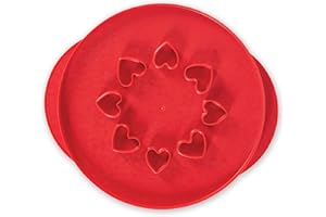Nordic Ware Lattice & Hearts Taglia frolla, Rosso, 30,5 cm