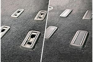 RUSTICHOME Tapas Para Anclajes de Asientos T5-T5.1 T6 Multivan-Transporter-Caravelle-Kombi-Shuttle/Embellecedores de Anclajes Asientos/Tapas Para Base de Asiento (8UDS)