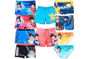 Characters Cartoons Manga Videogame Anime - Bambino Ragazzo - Costume da Bagno Slip Parigamba Boxer Mare Piscina - Primavera Estate - Licenza Ufficiale
