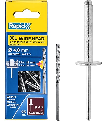 Gevelklinknagels antraciet (RAL 7016) voor HPL platen
