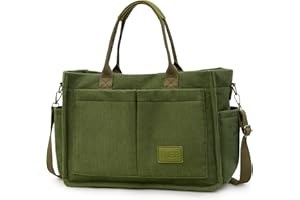 Keyck Sac a Main Femme Velours Côtelé Sac Bandoulière Femme Tote Bag avec Poches Multiples, Grande Shopper Sac Cabas Femme, Sac Fourre Tout Femme pour Travail Bureau Voyage Shopping Ecole