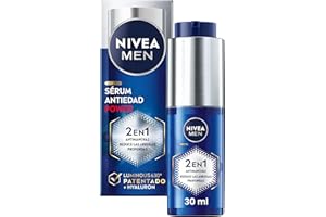 ‎NIVEA MEN NIVEA MEN POWER Anti-Aging Serum 2-in-1 Anti-Falten und Anti-Falten (1 x 30 ml), Feuchtigkeitsspendendes Gesichtsserum mit Luminous 630 für Herren, Anti-Flecken-Serum mit Hyaluronsäure