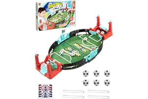 LAOYE Juego de futbolín interactivo, mini juego de futbolín con 6 pelotas de fútbol para padres e hijos, regalo para niños, niños, adultos, perfecto para el hogar y las fiestas
