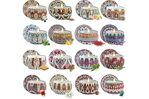 YINUO LIGHT 16 Pezzi Candele Profumate Set Decorative per Anniversario e Compleanno Donna