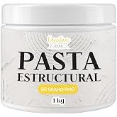 Creative Deco Fine Grain Structural Paste 1kg White | for 3D Effects | for Artistic Projects for Acrylic Painting | Easy to U