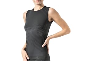 Risalti Damska koszulka termiczna z długim rękawem energetycznym - rozciągliwa i oddychająca sportowa bielizna termiczna, odzież termiczna, bezszwowa podkoszulek - wyprodukowano we Włoszech