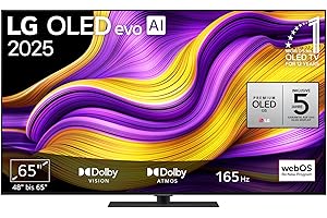 LG OLED65G59LS TV 65 Zoll (165 cm) 4K OLED evo AI TV (α11 Gen2 4K AI Prozessor, webOS 25, 120Hz (VRR bis zu 165Hz)) [Modelljahr 2025]