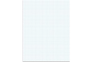 Tops 33041 Lot de 50 feuilles de papier quadrillé, 4 carrés/pouce, 21,6 x 27,9 cm, blanc