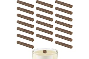 MIPIACE Pack of 20 Permanent Wicks for Wax Eaters, Candle Wicks for Thick Outdoor Candles, Suitable for Permanent Candle, Table Fire, Melting Light and Melting Fire