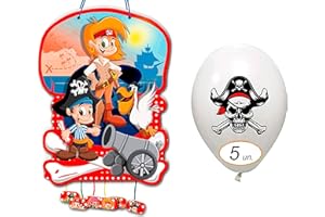 CHEERSET Pignata compleanno per bambini perfetta da riempire con giocattoli e giocattoli decorazione ghirlanda bandiere 2 m (punte)