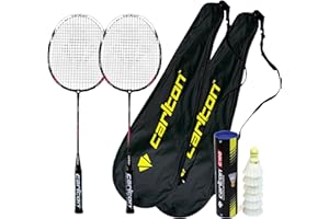 RACKETWORLD Carlton Pro Series Badminton Racket Twin Set, Cover & Shuttles (Various Options)